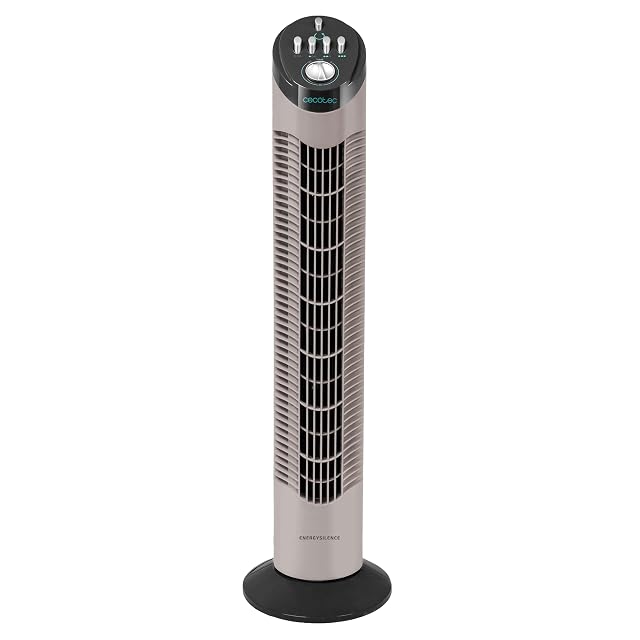 Cecotec EnergySilence 790 Skyline tower fan, white, standing on its base