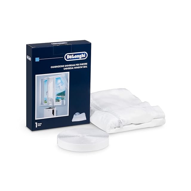 De'Longhi DLSA012 white window installation kit for a portable air conditioner