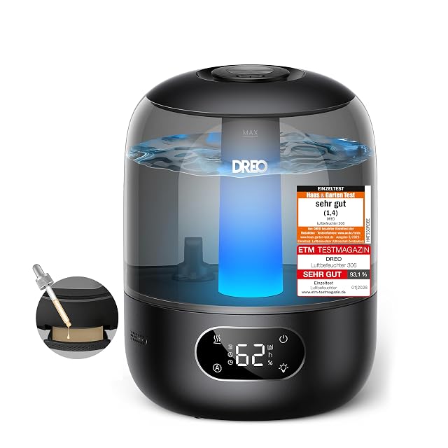 Dreo DR-HHM006 ultrasonic cool-mist humidifier with top-fill tank