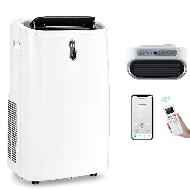 Gymax KU65297IJ 16000 BTU portable air conditioner with remote control and window exhaust kit
