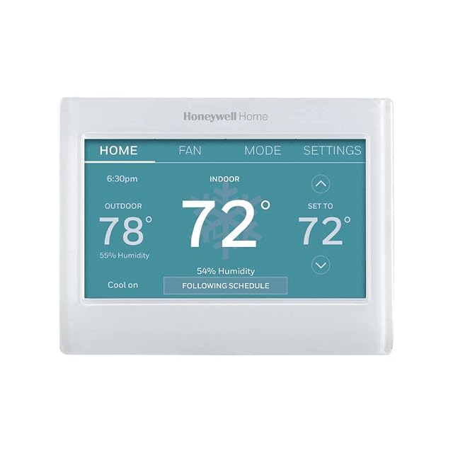 Honeywell Home RTH9600WF smart color thermostat with touchscreen on a wall