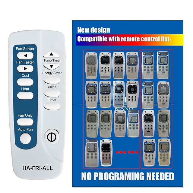 RCECAOSHAN replacement remote control for Frigidaire air conditioner