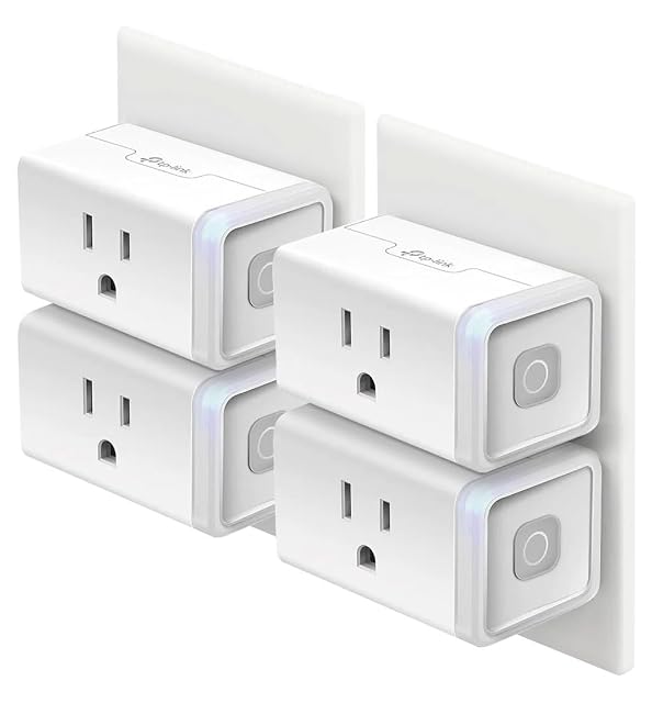 Kasa Smart Wi-Fi plug HS103 in white with side button