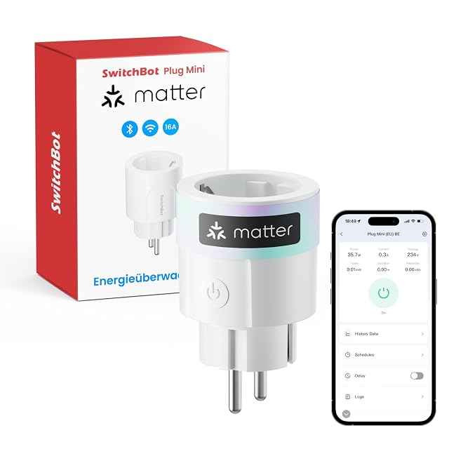 SwitchBot Plug Mini smart plug with power monitoring