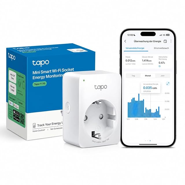 TP-Link Tapo P110 smart plug with energy monitoring